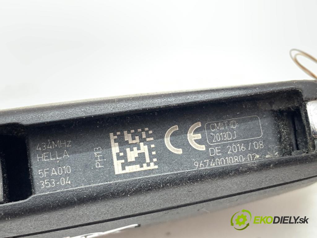 PEUGEOT 208 I liftback 2016 81 kW 1.2 THP 110 1199 spínačka 9663123380 (Spínací skříňka)