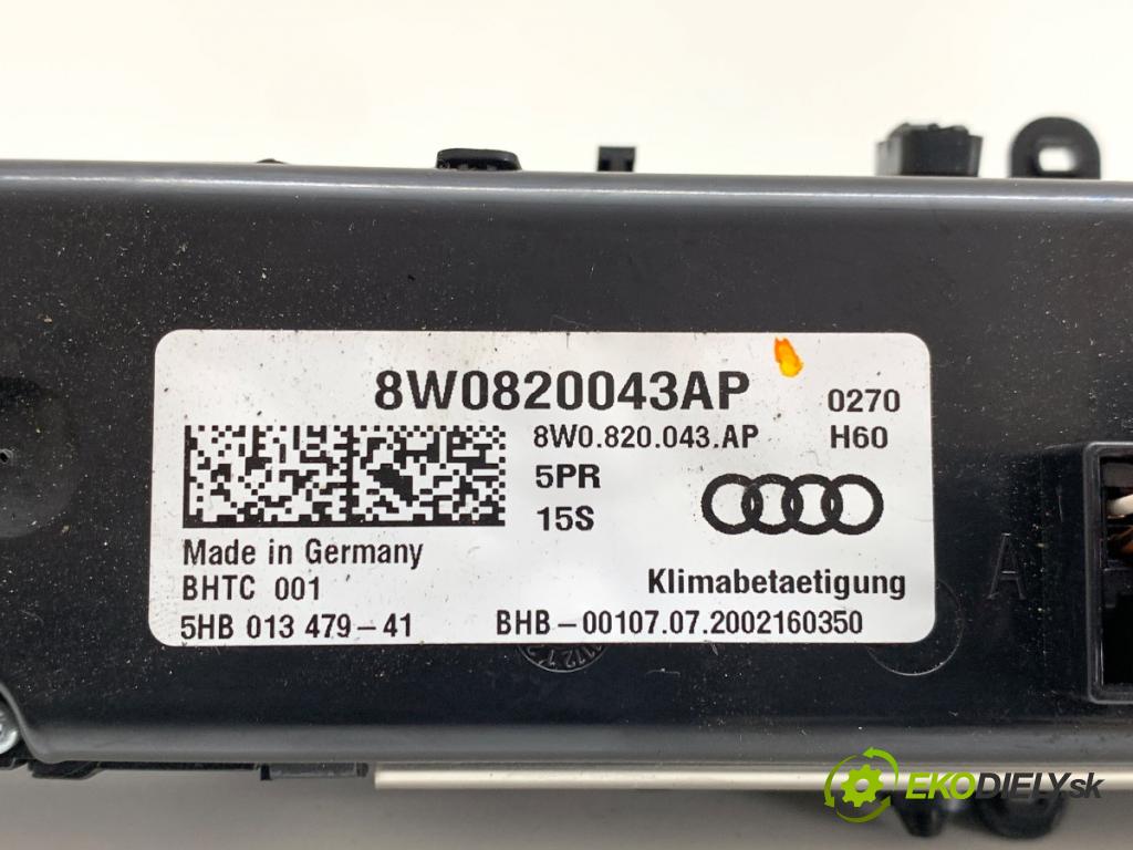 AUDI A5 F5 liftback 2020 140 kW 40 TDI 1968 Panel ovládaní topení 8W0820043AP (Páčky pod volantem)