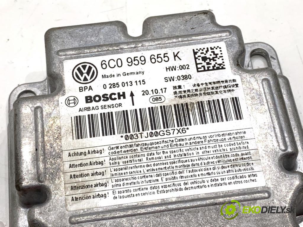 SKODA FABIA III Kombi 2017 77 kW 1.4 TDI 1422 senzor airbag 6C0959655K (Snímač)