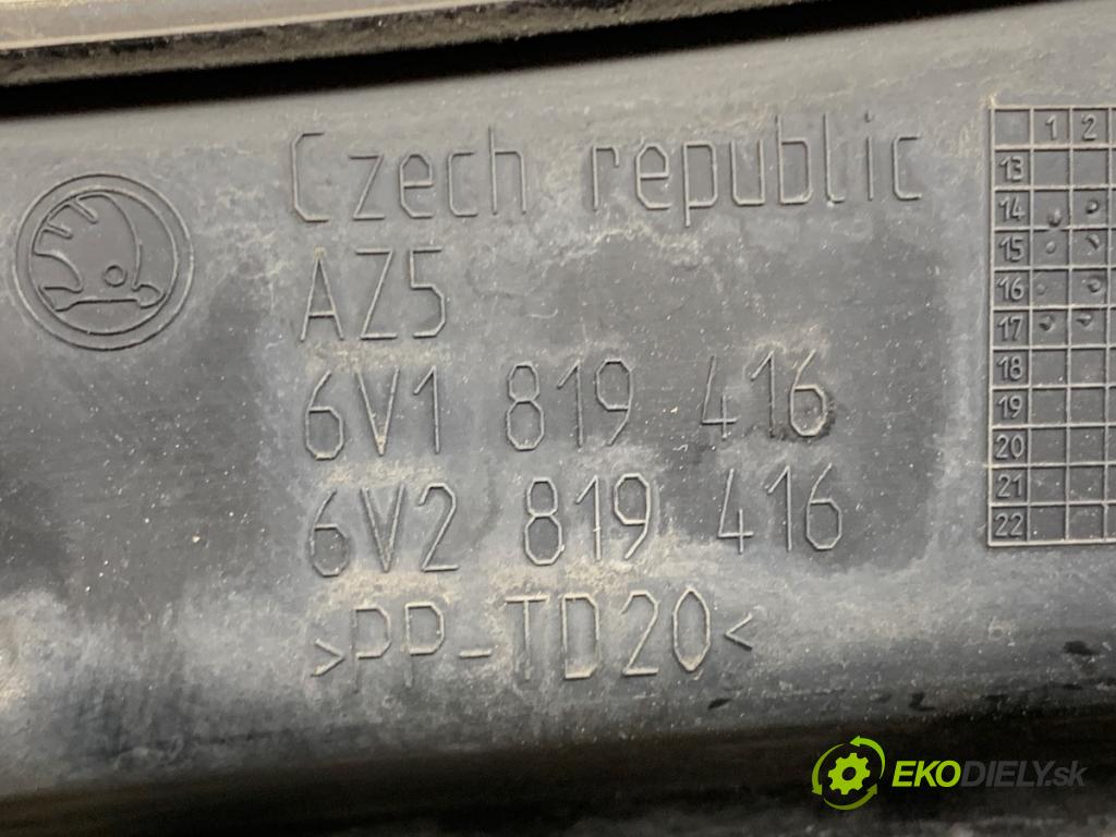 SKODA FABIA III Kombi 2017 77 kW 1.4 TDI 1422 torpédo plast pod čelní okno pravá STRANA: 6V1819416
