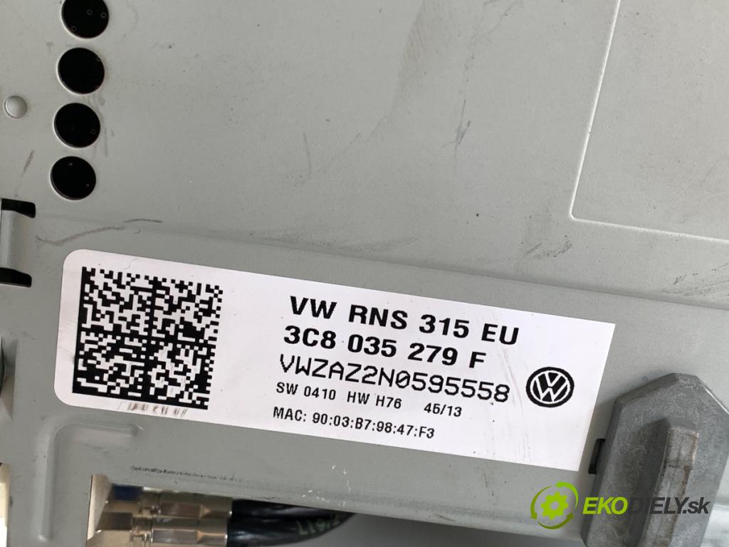 VW PASSAT B7 sedan 2013 103 kW 2.0 TDI 1968 RADIO 3C8035279F (Audio zařízení)