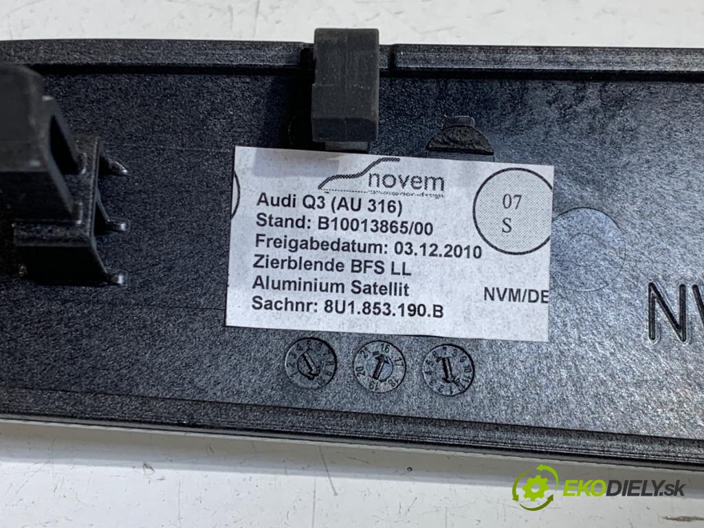 AUDI Q3 I SUV 2016 147 kW 2.0 TFSI quattro 1984 lišty kryt  (Lišta)