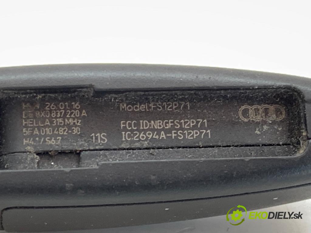 AUDI Q3 I SUV 2016 147 kW 2.0 TFSI quattro 1984 klíč 8X0837220A