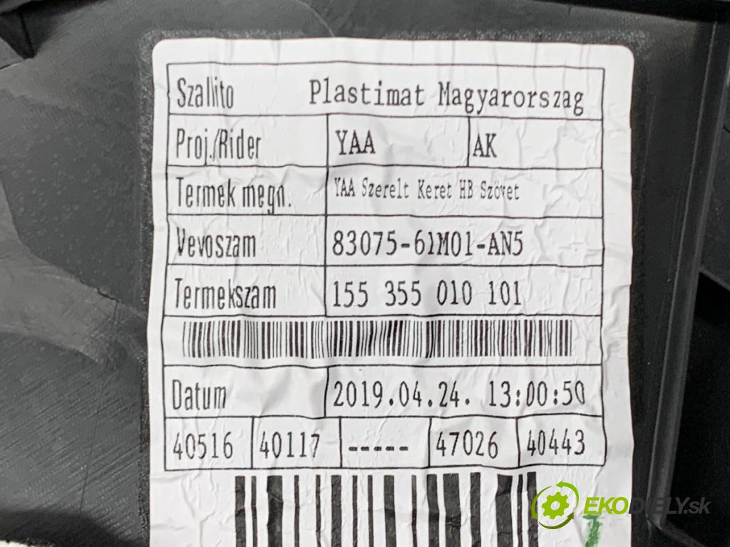 SUZUKI SX4 liftback 2019 103 kW 1.4 T (AKK 414) 1373 čalúnenie Dvere ľavy zad