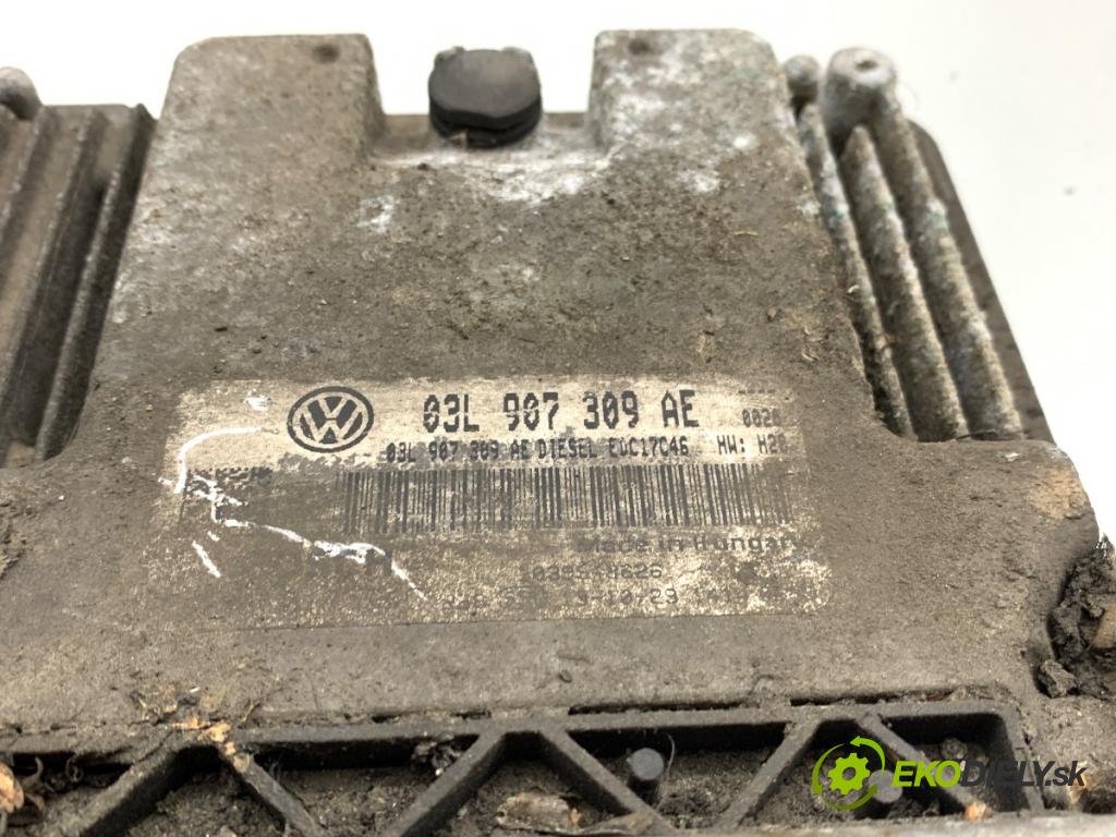 VW PASSAT B7 sedan 2013 103 kW 2.0 TDI 1968 řídící jednotka motora 03L907309AE (Řídicí jednotka)