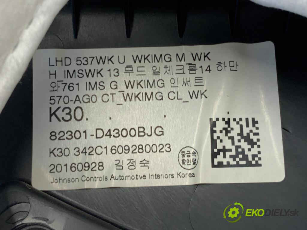 KIA OPTIMA Kombi 2016 104 kW 1.7 CRDi 1685 čalúnenie Dvere ľavy predný