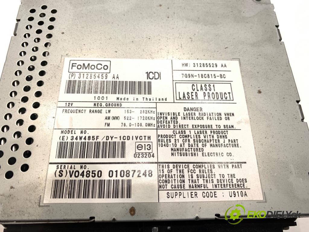 VOLVO V70 III Kombi 2010 170 kW 2.5 T 2521 RADIO 31285459AA (Audio zariadenie)