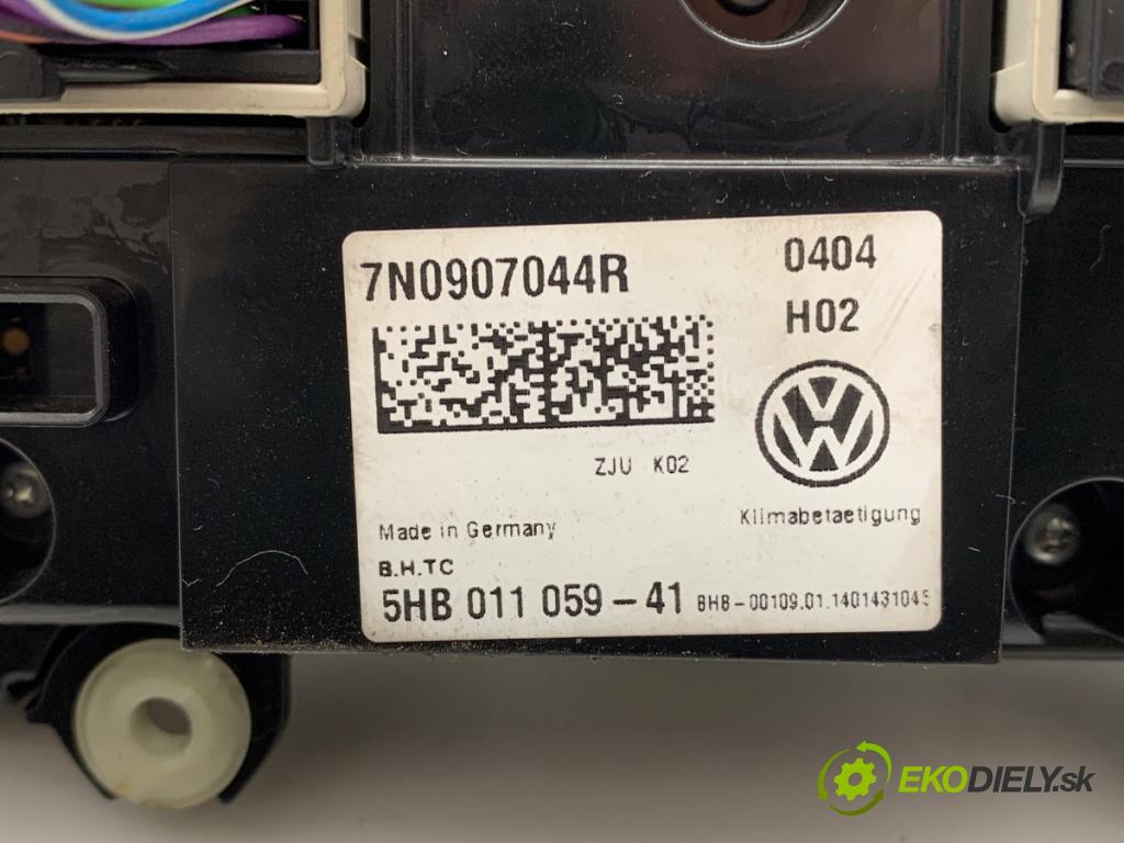 VW SHARAN nadwozie wielkoprzestrzenne (MPV) 2014 103 kW 2.0 TDI 1968 Panel ovládaní topení 7N0907044R (Páčky pod volantem)