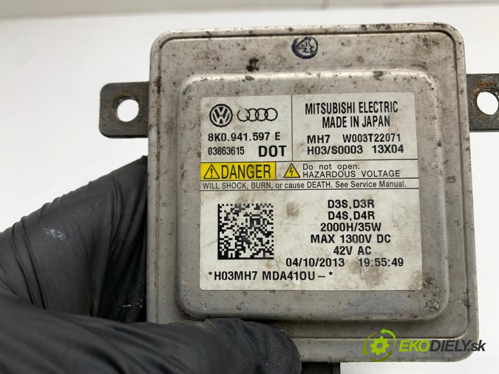 VW SHARAN nadwozie wielkoprzestrzenne (MPV) 2014 103 kW 2.0 TDI 1968 měnič XENON 8K0941597E (Řídící jednotka xenonu)