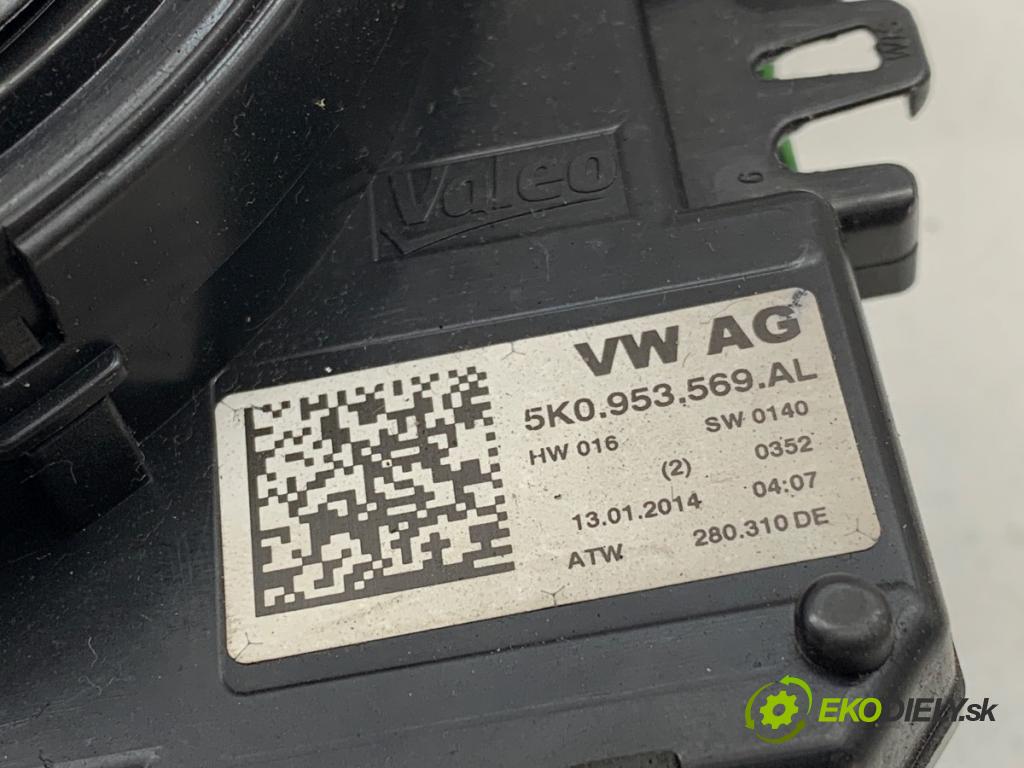 VW SHARAN nadwozie wielkoprzestrzenne (MPV) 2014 103 kW 2.0 TDI 1968 kroužek slimák airbag 5K0953569AL (Airbag)