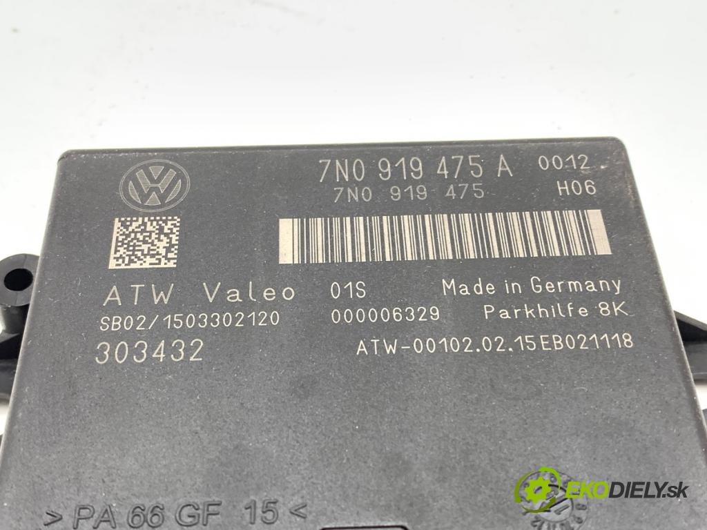 VW SHARAN nadwozie wielkoprzestrzenne (MPV) 2014 103 kW 2.0 TDI 1968 modul PDC 7N0919475A (Řídící jednotka ostatní)