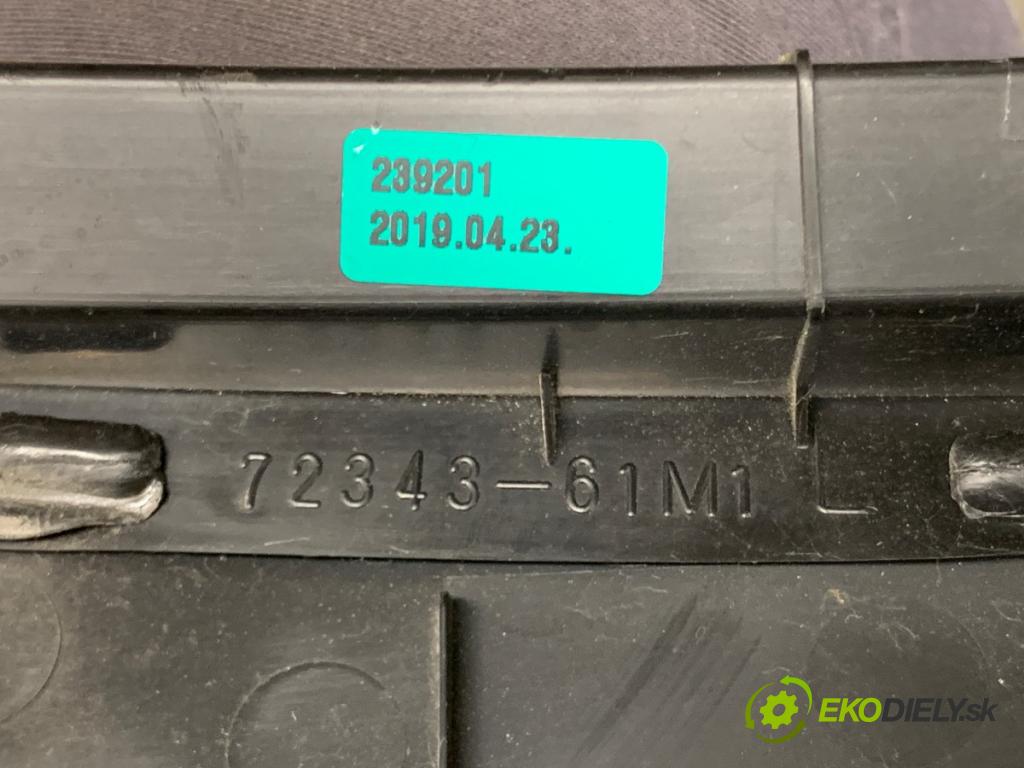 SUZUKI SX4 liftback 2019 103 kW 1.4 T (AKK 414) 1373 Torpédo, plast pod čelné okno 72343-61M1 (Torpédo (plast pod čelným sklom))