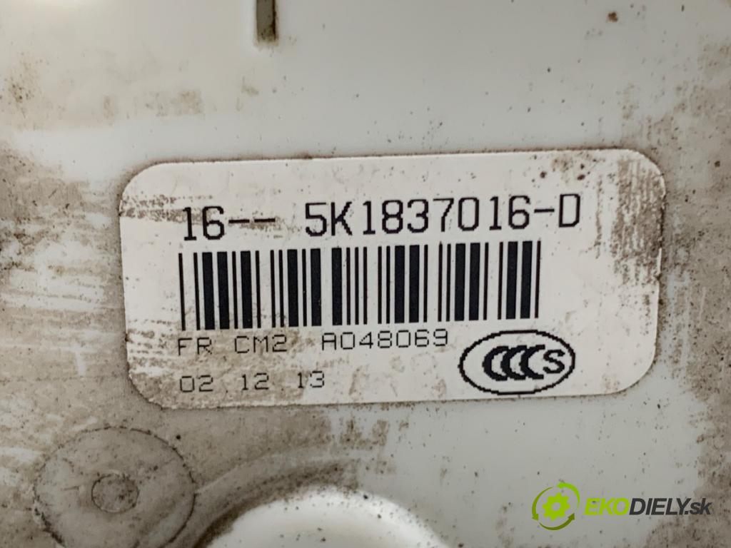 VW SHARAN nadwozie wielkoprzestrzenne (MPV) 2014 103 kW 2.0 TDI 1968 zámok dveře pravý přední část 5K1837016D