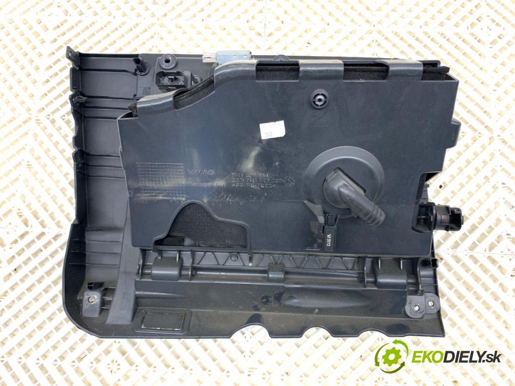 VW SHARAN nadwozie wielkoprzestrzenne (MPV) 2014 103 kW 2.0 TDI 1968 přihrádka kastlík spolujezdce 7N1857114 (Přihrádka (kastlík))