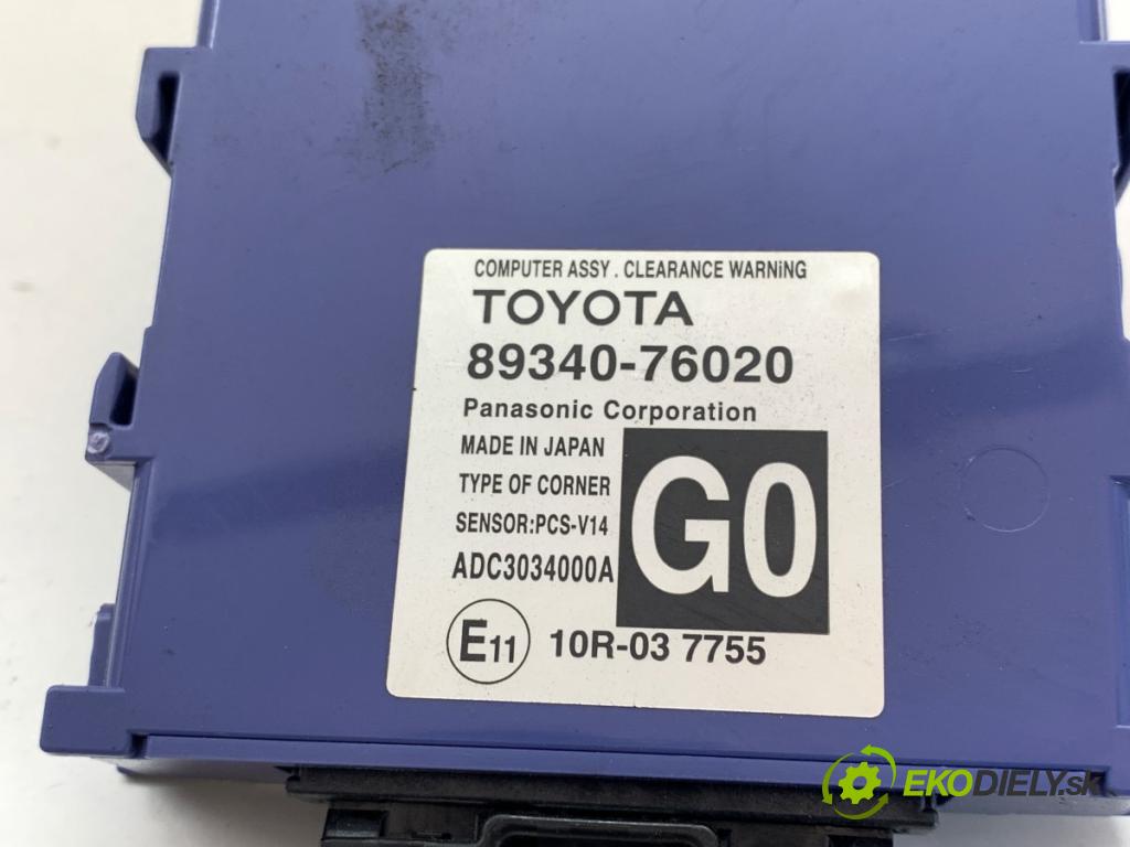LEXUS CT liftback 2020 100 kW 200h (ZWA10_) 1798 modul PDC 89340-76020 (Řídící jednotka ostatní)