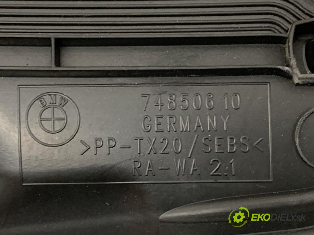 BMW F30 sedan 2014 155 kW 325 d 1995 Torpédo, plast pod čelné okno 74850610 (Torpédo (plast pod čelným sklom))