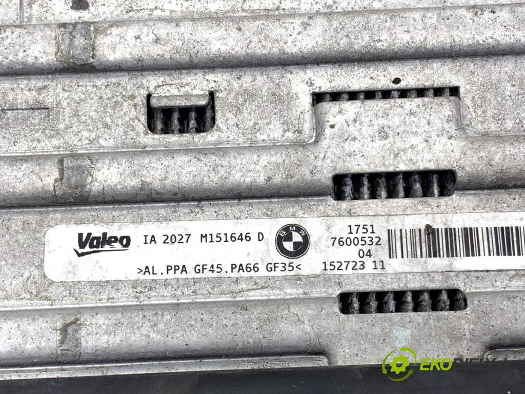 BMW F30 sedan 2014 155 kW 325 d 1995 intercooler 7600532 (Intercooler (chladič stlačeného vzduchu))