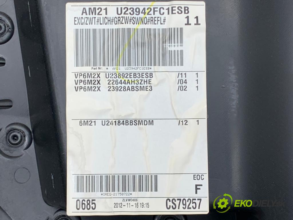 FORD S-MAX nadwozie wielkoprzestrzenne (MPV) 2012 103 kW 2.0 TDCi 1997 čalúnenie Dvere pravy predný