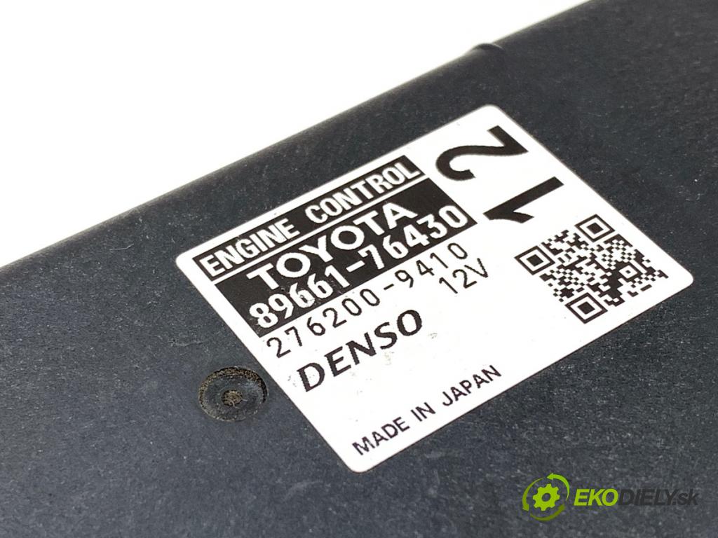 LEXUS CT liftback 2020 100 kW 200h (ZWA10_) 1798 řídící jednotka motora 89661-76430 (Řídicí jednotka)
