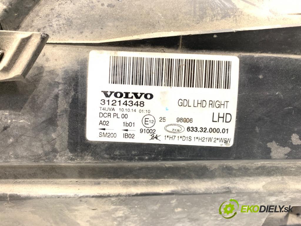 VOLVO V70 III Kombi 2010 170 kW 2.5 T 2521 světlomet pravý přední část 31214348