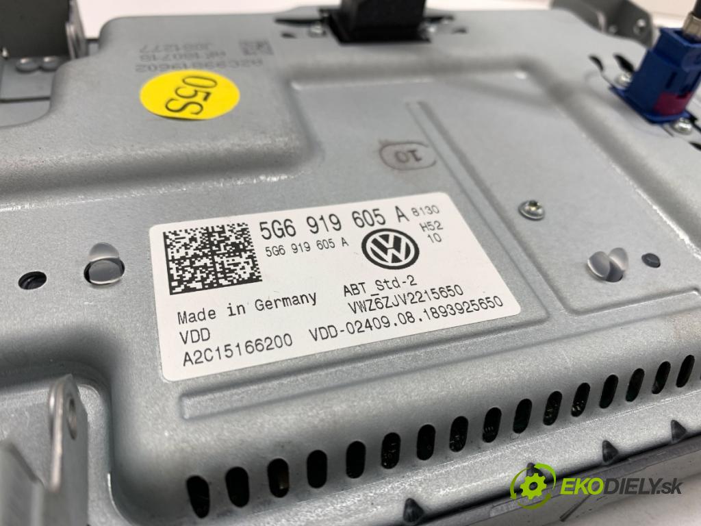 VW POLO VI liftback 2018 70 kW 1.0 TSI 999 RADIO Dislpej 5G6919605A