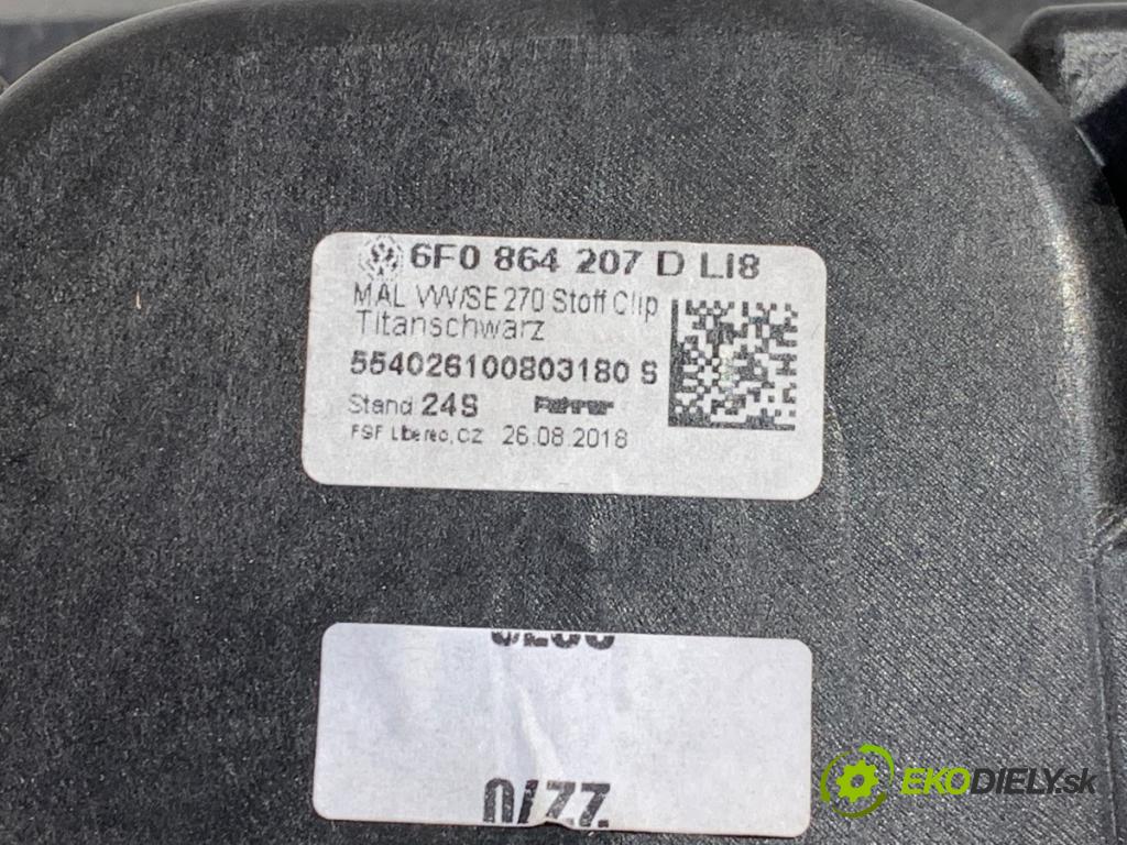 VW POLO VI liftback 2018 70 kW 1.0 TSI 999 Lakťová opierka 6F0864207D (Lakťová opierka)