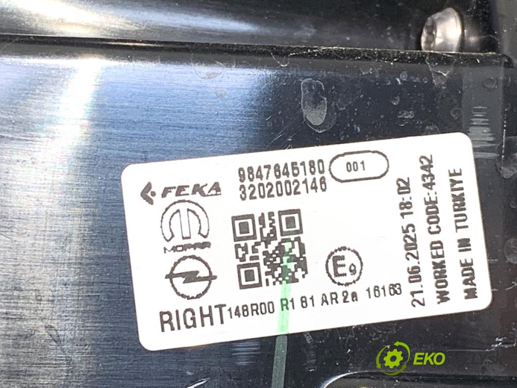 OPEL FRONTERA  2025 100 kW 1.2 MHEV 100kW (136KM) 1199 světlo pravý zadní část 9847645180