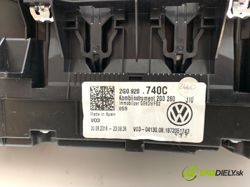 VW POLO VI liftback 2018 70 kW 1.0 TSI 999 prístrojovka 2G0920740C (Přístrojová deska)