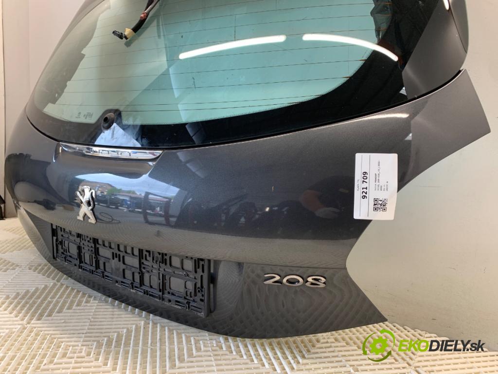 PEUGEOT 208 I liftback 2014 60 kW 1.2 VTI 82 1199 kapota zadní část KTP