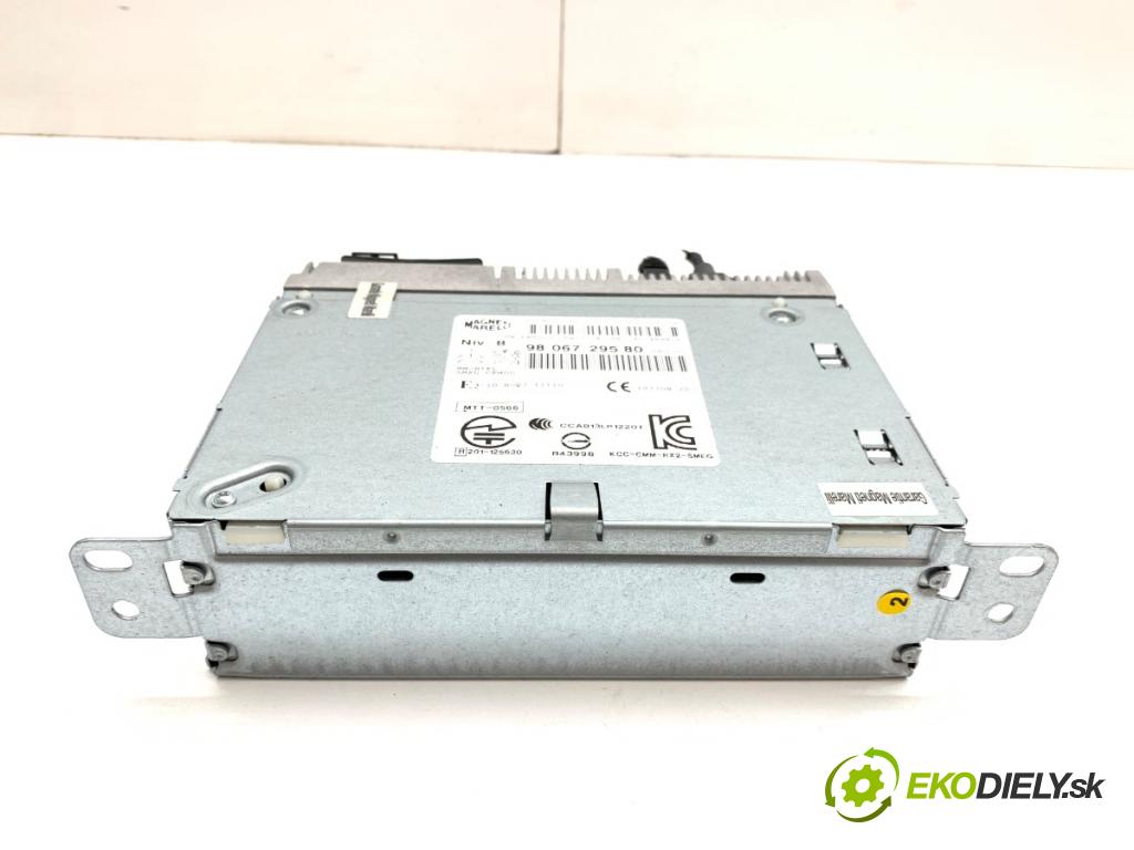 PEUGEOT 208 I liftback 2014 60 kW 1.2 VTI 82 1199 RADIO 9806729580 (Audio zariadenie)