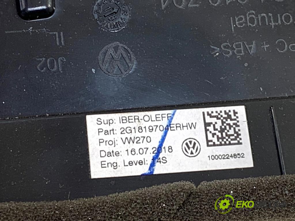 VW POLO VI liftback 2018 70 kW 1.0 TSI 999 lišty kryt 2G1858417AK (Lišta)