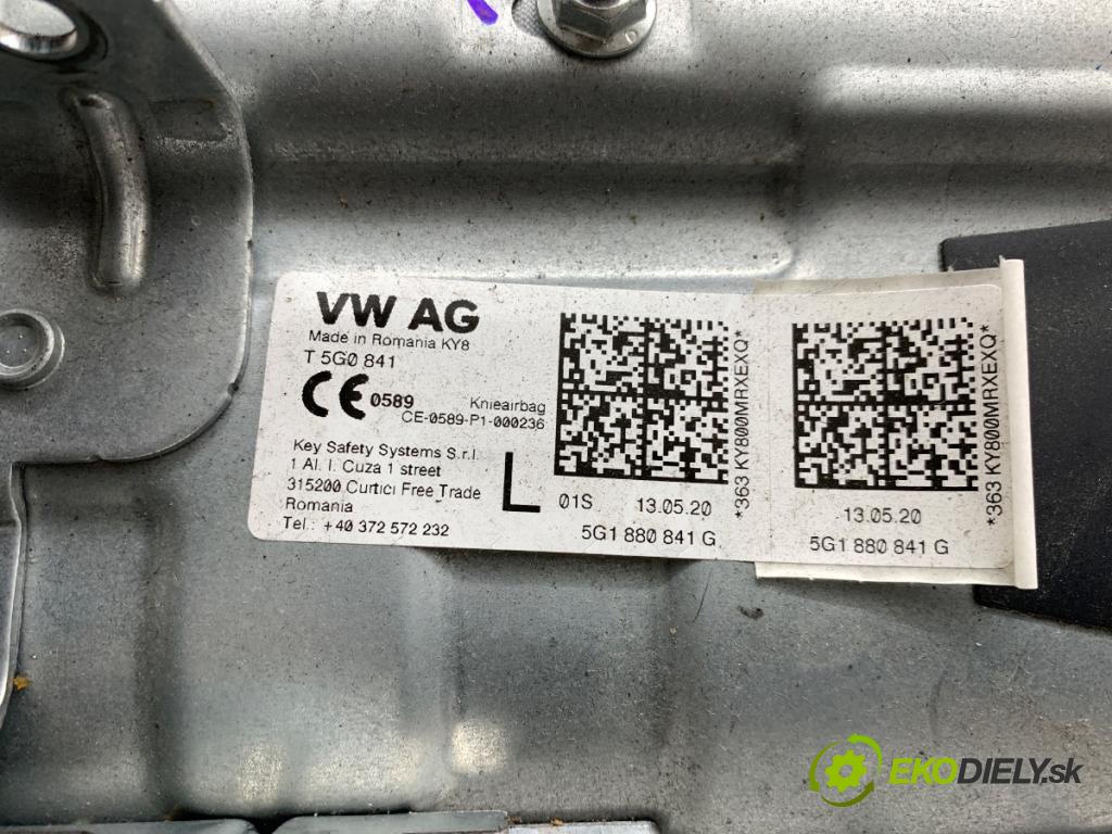 SKODA OCTAVIA III Kombi 2018 110 kW 2.0 TDI 1968 AirBag koleno: 5G1880841G