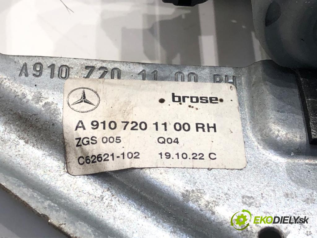 MERCEDES-BENZ SPRINTER 3,5-t Platforma / podwozie Platforma / podwozie 2022 125 kW 317 CDI (910.030) 1950 Mechanizmus okna pravy predný A9107201100