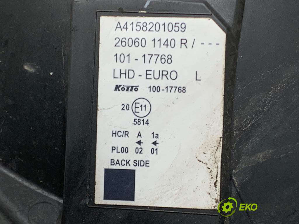 MERCEDES-BENZ CITAN nadwozie wielkoprzestrzenne (MPV) 2016 81 kW 111 CDI (415.703, 415.705) 1461 světlomet levý přední část A4158201059