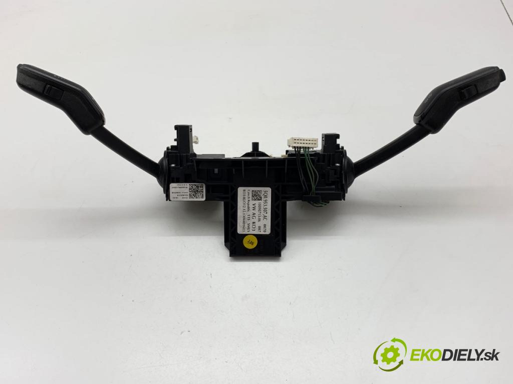SKODA OCTAVIA III liftback 2013 132 kW 1.8 TSI 1798 přepínač kombinovaný 5Q0953507AC (Páčky pod volantem)