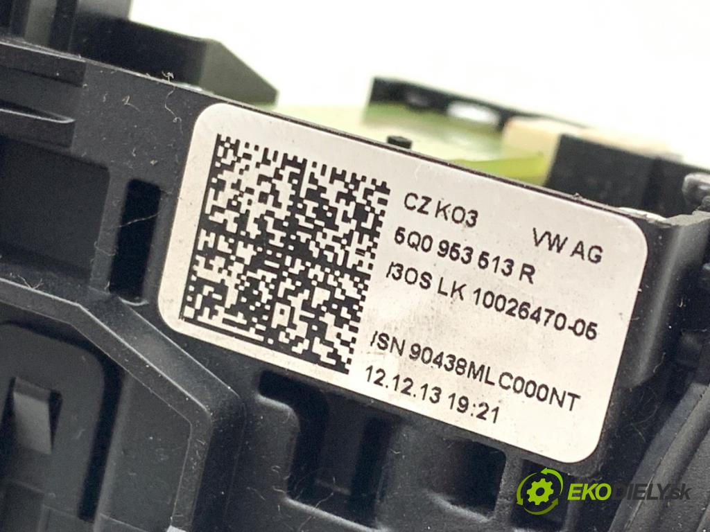 SKODA OCTAVIA III liftback 2013 132 kW 1.8 TSI 1798 přepínač kombinovaný 5Q0953507AC (Páčky pod volantem)
