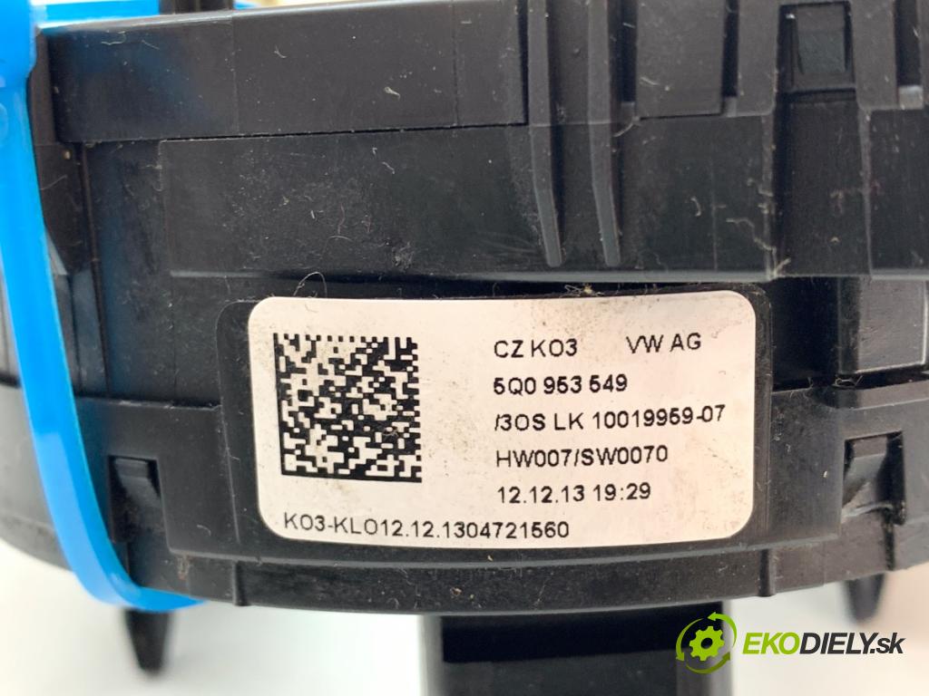 SKODA OCTAVIA III liftback 2013 132 kW 1.8 TSI 1798 kroužek slimák airbag 5Q0953549 (Airbag)