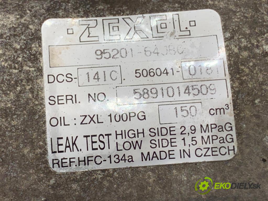 SUZUKI GRAND VITARA II samochód terenowy zamknięty 2006 103 kW 2.0 Napęd na wszystkie koła (TD54, JB420) 1995 kompresor klimatizace 95201-64JB0 (Kompresor klimatizace)