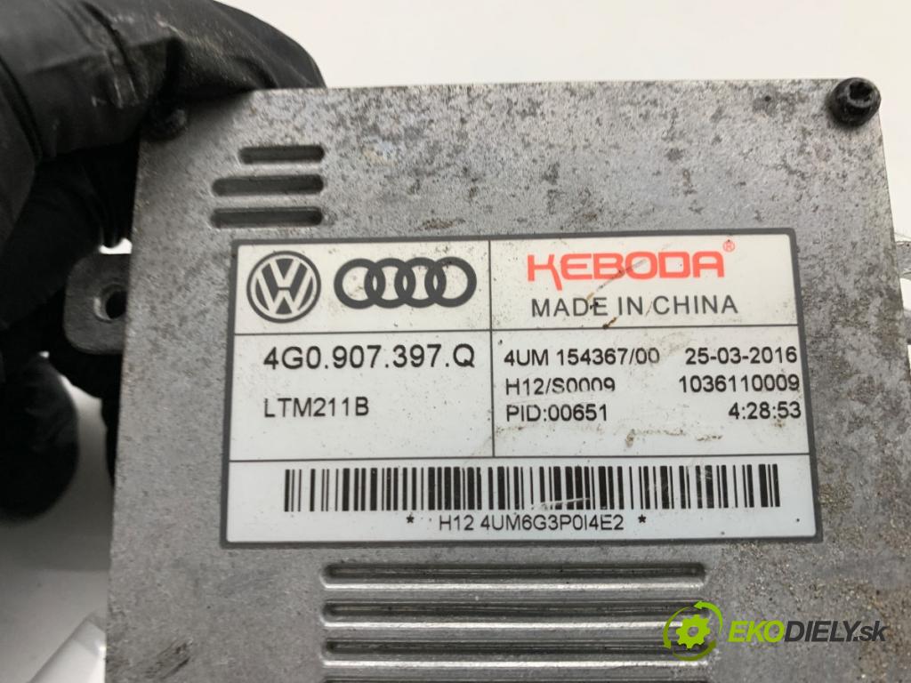 SKODA SUPERB III Kombi 2016 110 kW 2.0 TDI 1968 měnič XENON 4G0907397Q (Řídící jednotka xenonu)
