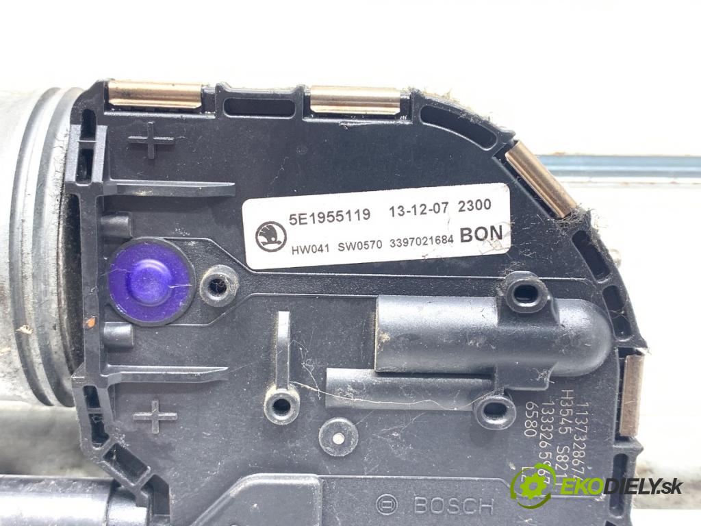 SKODA OCTAVIA III liftback 2013 132 kW 1.8 TSI 1798 Mechanizmus stieračov predný 5E1955119 5E1955023A (Motorček stieračov predný)