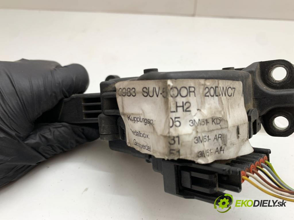 FORD KUGA I SUV 2010 100 kW 2.0 TDCi 1997 Potenciometer plynu 3M51-9F836-AH (Potenciometer plynového pedálu)