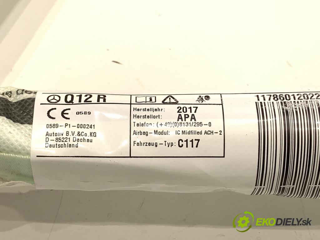 MERCEDES-BENZ CLA Shooting Brake Kombi 2017 100 kW CLA 200 CDI / d (117.908) 2143 stropní pravý 1178601202