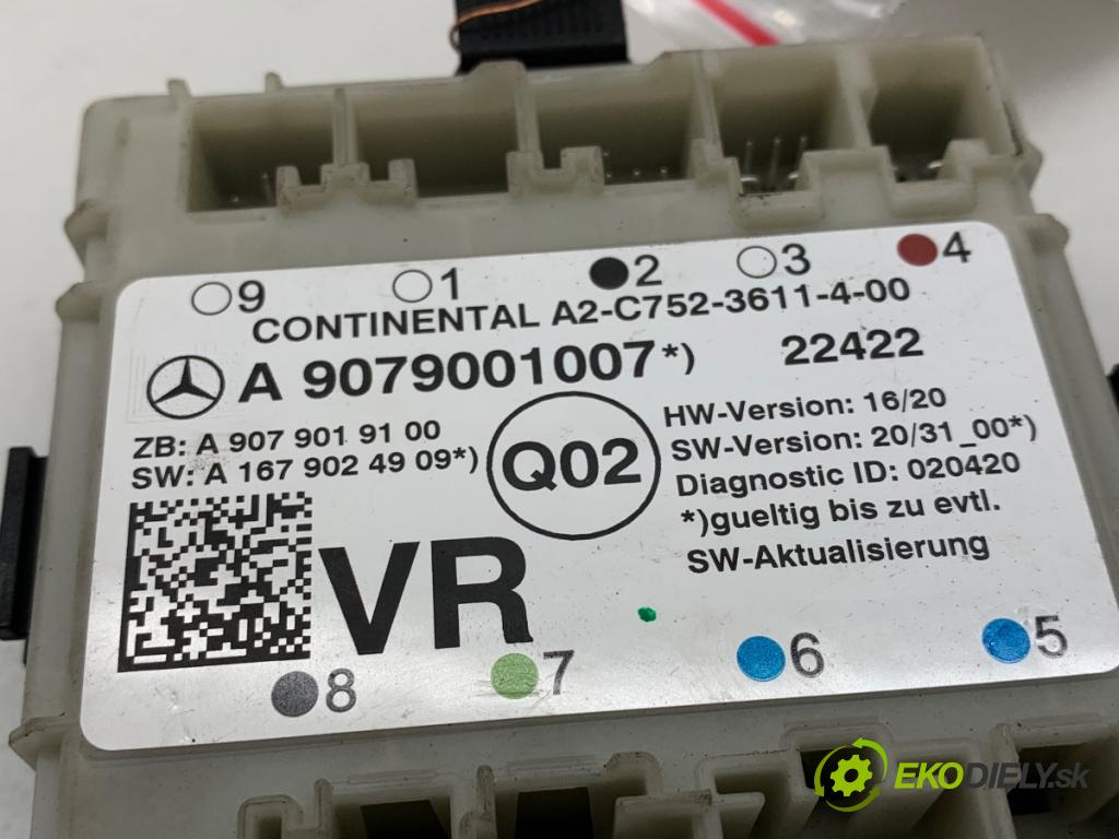 MERCEDES-BENZ SPRINTER 3,5-t Platforma / podwozie Platforma / podwozie 2022 125 kW 317 CDI (910.030) 1950 Modul Riadiaca jednotka Dvere pravy A9079001007
