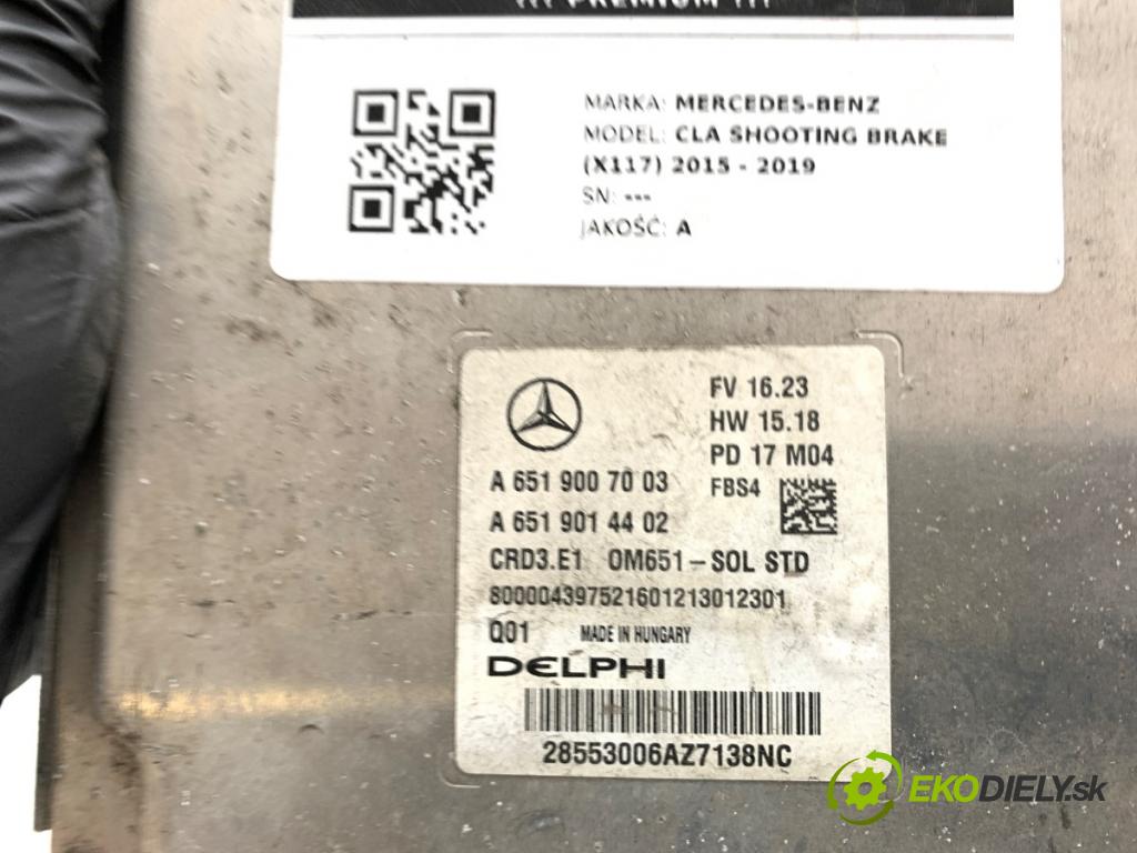 MERCEDES-BENZ CLA Shooting Brake Kombi 2017 100 kW CLA 200 CDI / d (117.908) 2143 riadiaca jednotka Motor 6519007003 (Riadiaca jednotka)