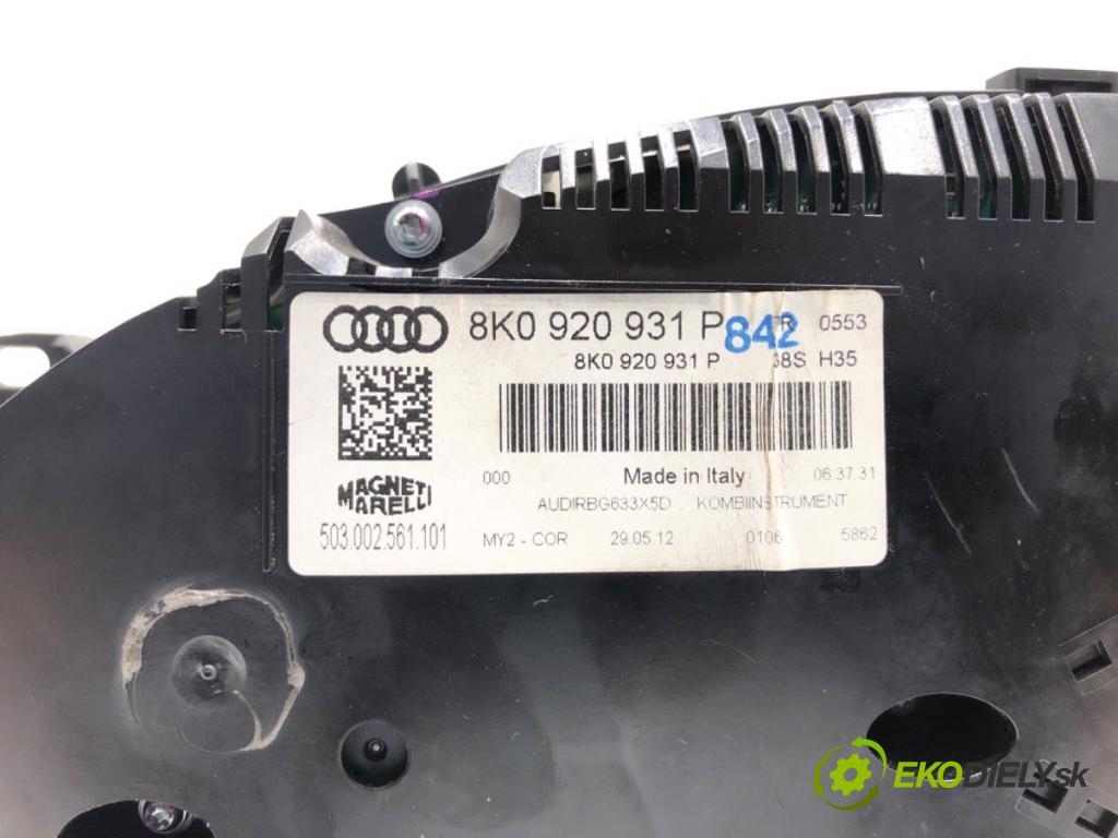 AUDI A4 B8 sedan 2012 125 kW 1.8 TFSI 1798 prístrojovka 8K0920931P (Přístrojová deska)
