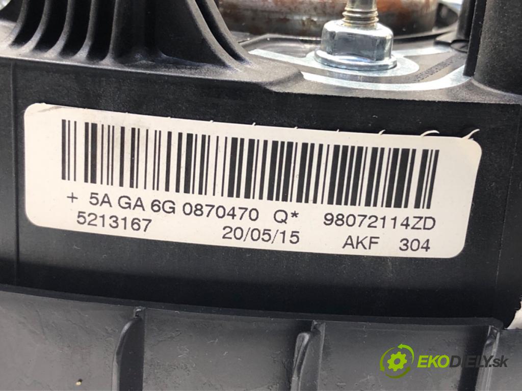 PEUGEOT 208 I liftback 2015 60 kW 1.2 VTI 82 1199 AirBag volantu 98072114ZD (Airbag)