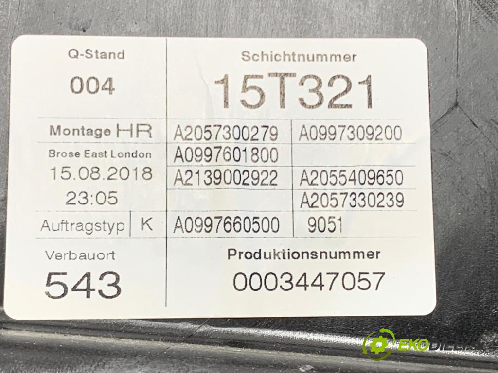 MERCEDES-BENZ KLASA C sedan 2019 110 kW C 200 d (205.011) 1950 mechanismus okna pravý zadní část