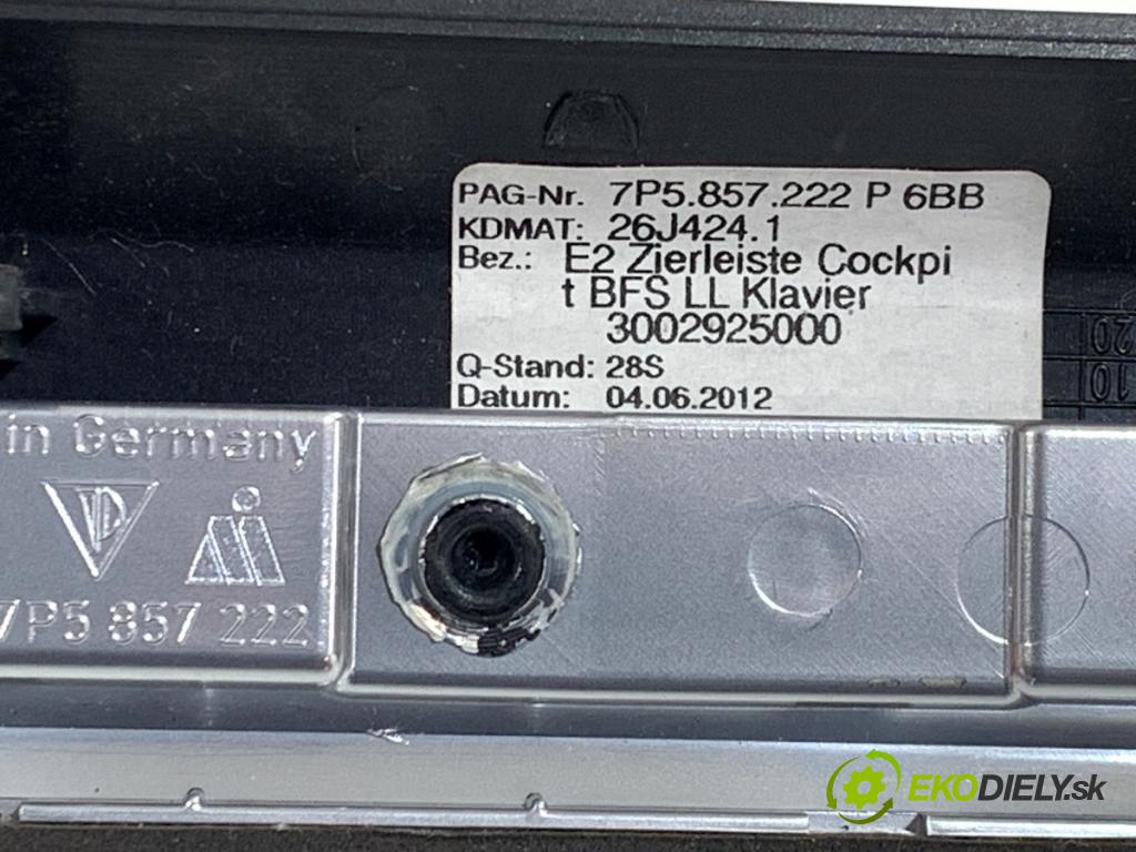 PORSCHE CAYENNE SUV 2013 220 kW 3.6 3598 lišty kryt 7P5857222P 7P5857221M (Lišta)