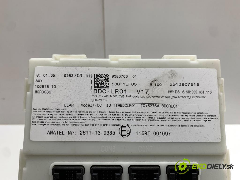 BMW F15 SUV 2015 160 kW xDrive 25 d 2993 modul BSI 9383709 (Pojistková skříňka)