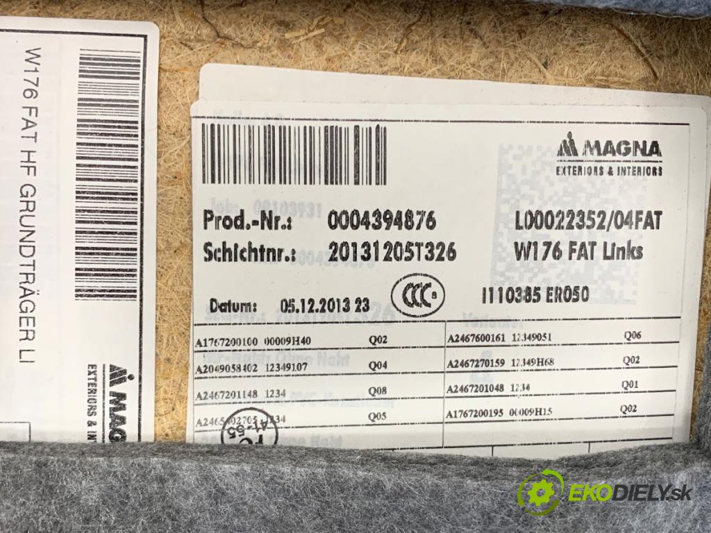 MERCEDES-BENZ W176 liftback 2013 90 kW A 180 (176.042) 1595 ča dveře levý přední část